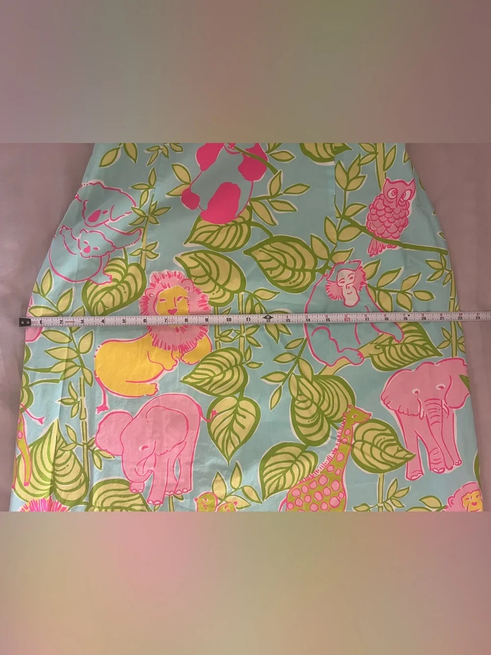 Lilly Pulitzer San Diego Zoo Print Strapless Sabrina Dress, size 10, NWOT - Picture 10 of 11